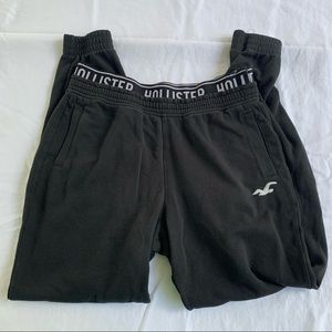 hollister black sweatpants
